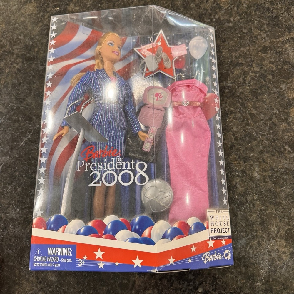 Barbie for President 2008 White House Project Collector Doll w/ Outfit & Accs